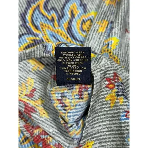 Cremieux Shirt Mens Size XL Multi Paisley Cotton Long Sleeve Collar Button Down - Picture 3 of 6